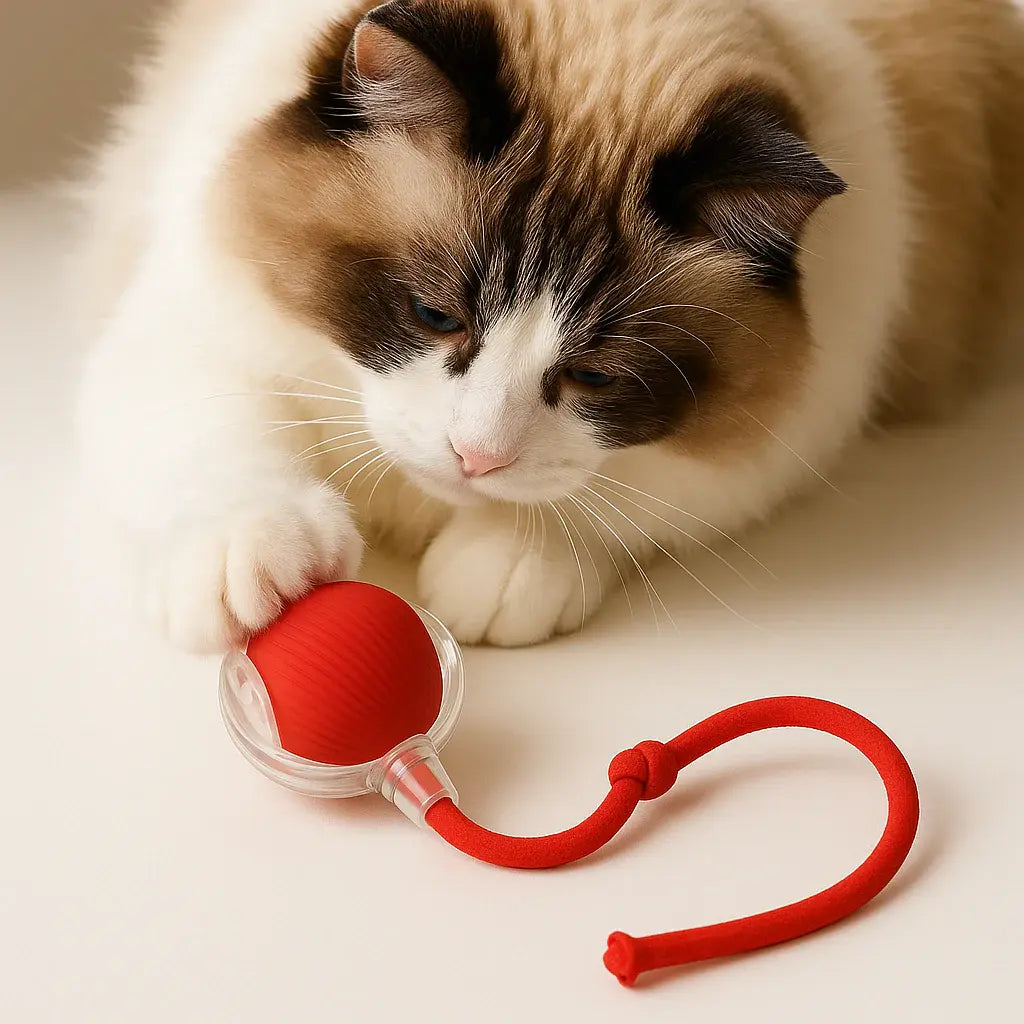 Interactive Rolling Ball for Dogs & Cats – USB Rechargeable Motion-Activated Light-Up Toy